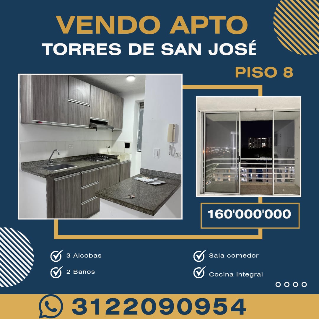 APARTAMENTO EN VENTA – TORRES DE SAN JOSÉ